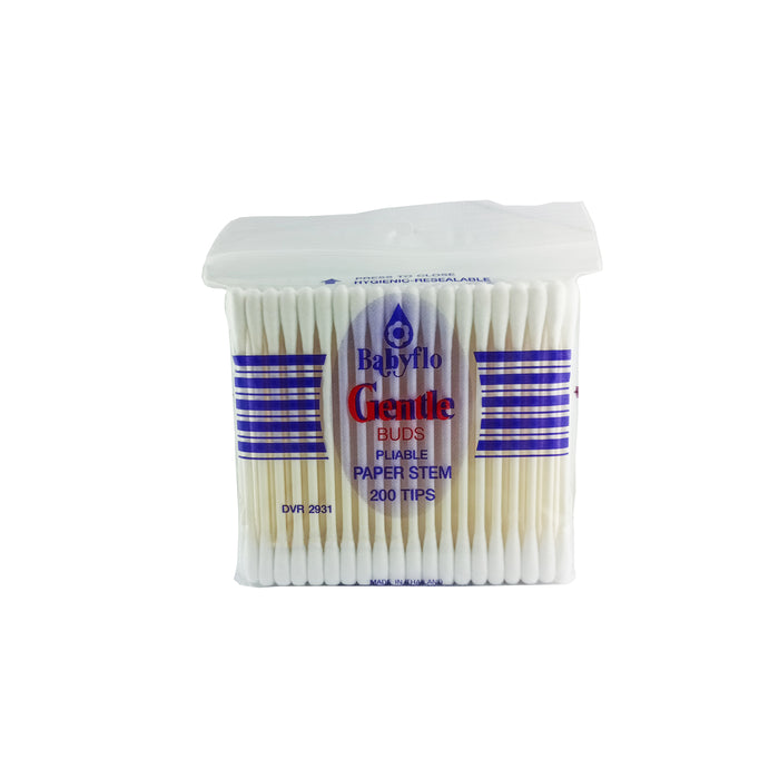 Babyflo Gentle Buds Paper Stem 200tips