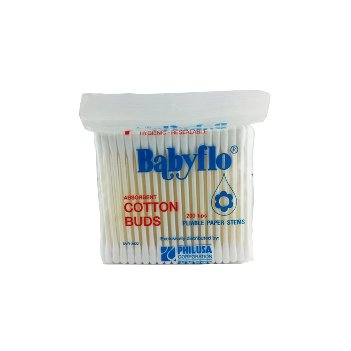 Babyflo Cotton Buds Paper Stem 200tips
