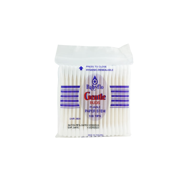 Babyflo Gentle Buds Paper Stem 108tips