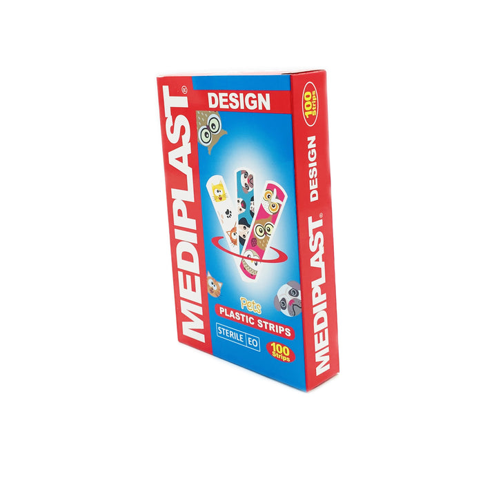 MEDIPLAST Plastic Strips Design Pets 100s