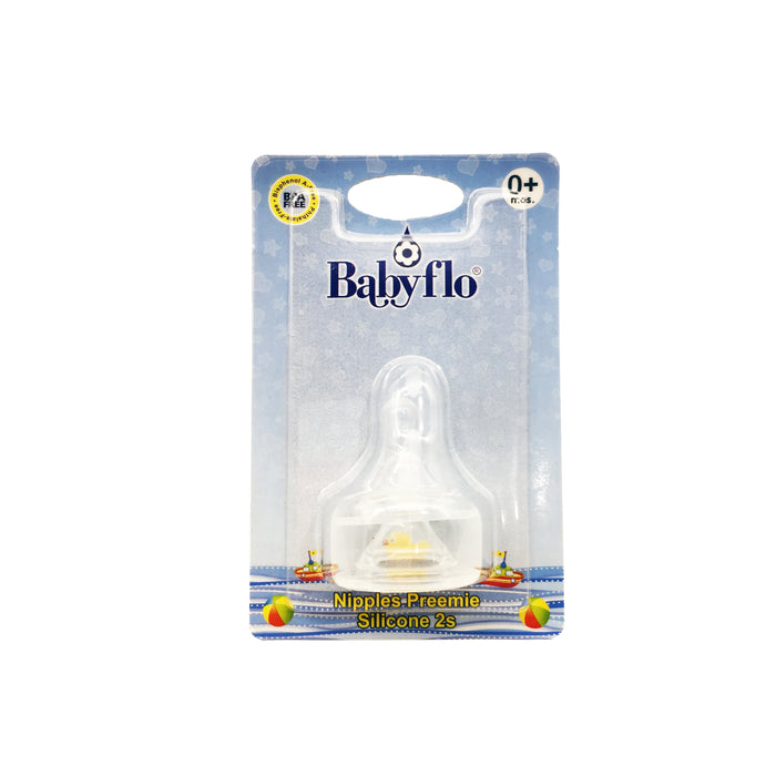 Babyflo Nipple Silicone Preemie 2s
