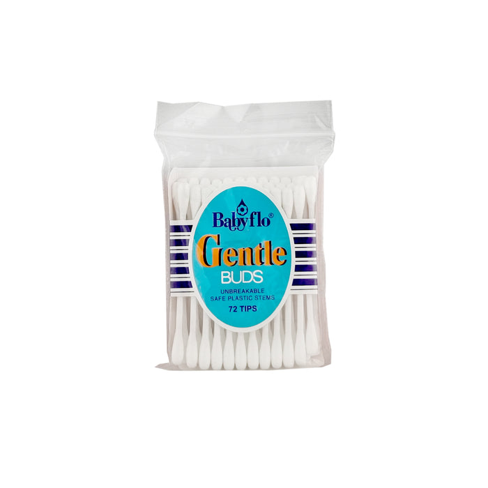 Babyflo Gentle Buds White Stem 72tips