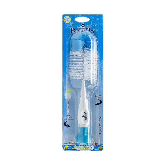Babyflo Bottle &Nipple Brush with Suction