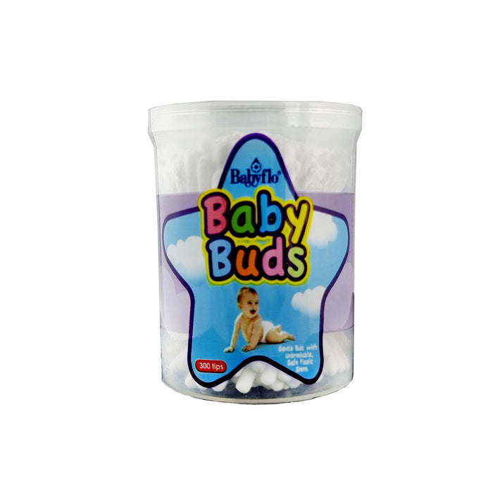 Babyflo Baby Buds White Can 300s
