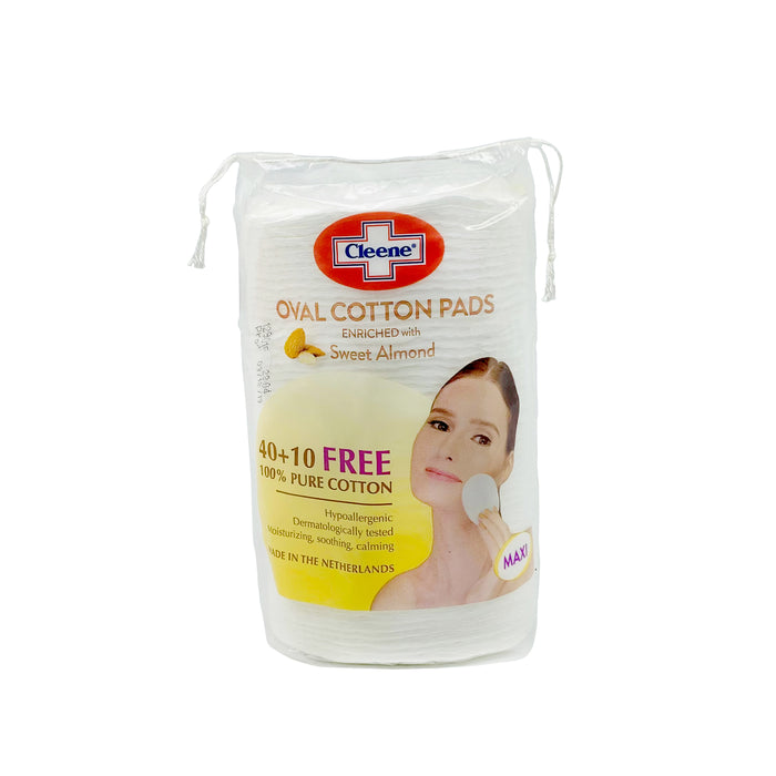 Cleene Oval Cotton Pads Sweet Almond 40+10