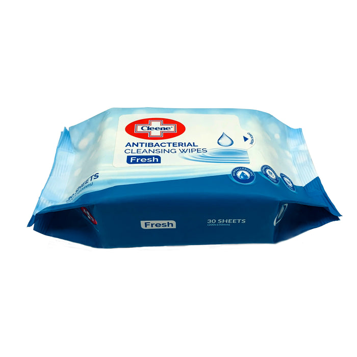 Cleene Anti-Bacterial Wipes Fresh 30s