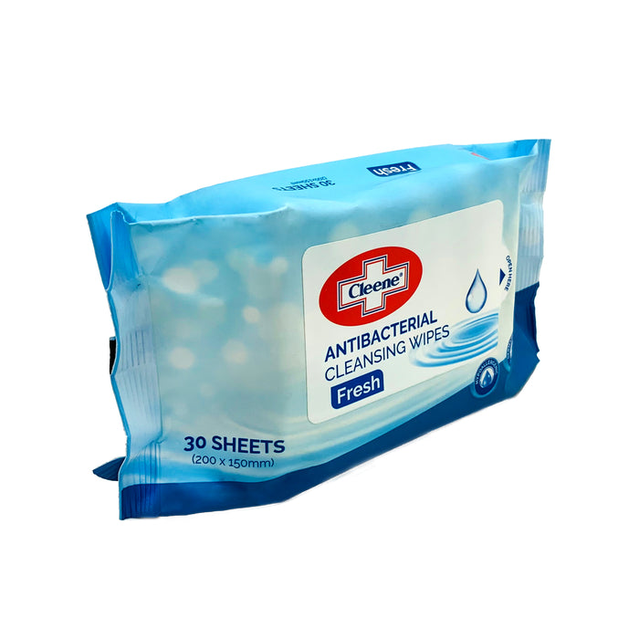 Cleene Anti-Bacterial Wipes Fresh 30s