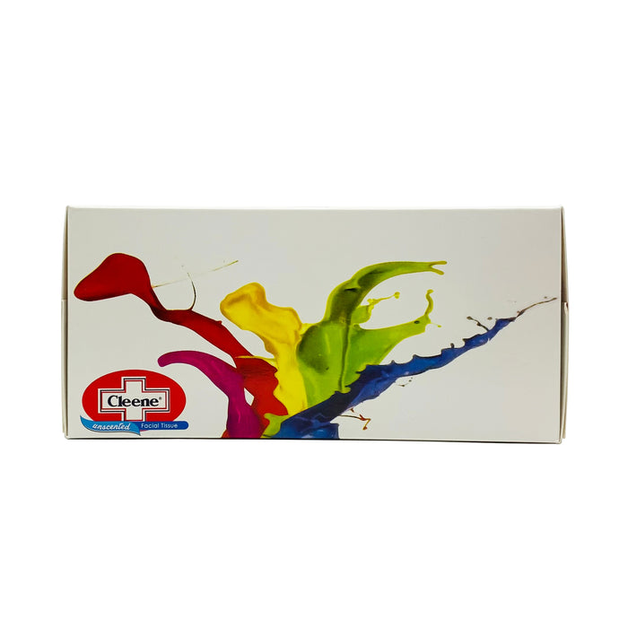Cleene Facial Tissue Box Splatter 2ply 190pulls