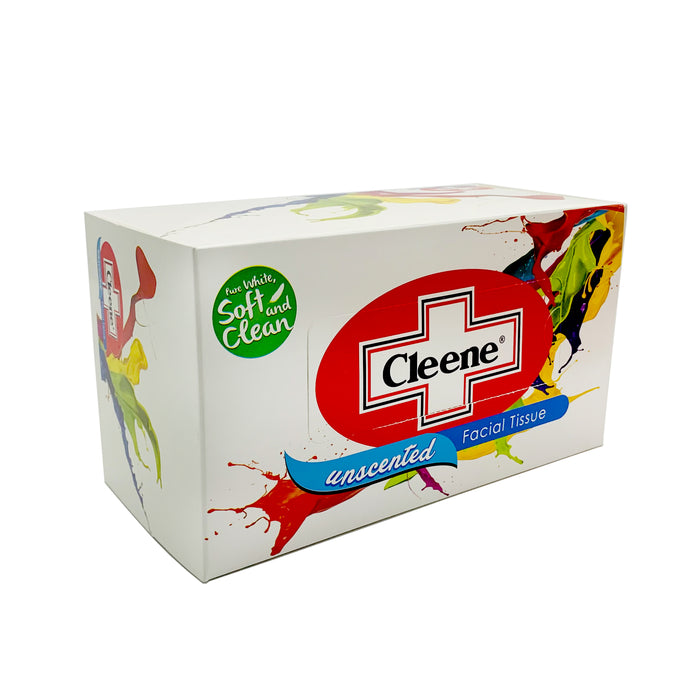 Cleene Facial Tissue Box Splatter 2ply 190pulls