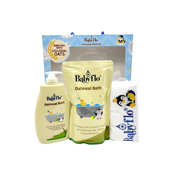 Babyflo Oatmeal bath with free bath towel