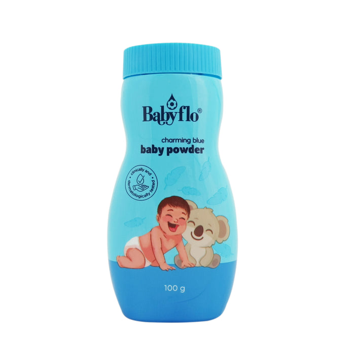 Babyflo Baby Powder Charming Blue 100g