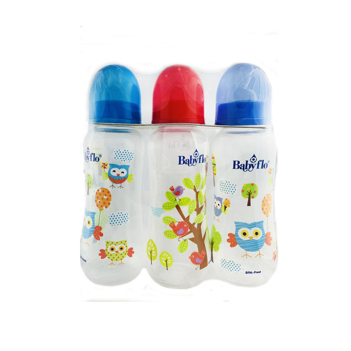 Babyflo Feeding Bottle Tri-Pack 8oz