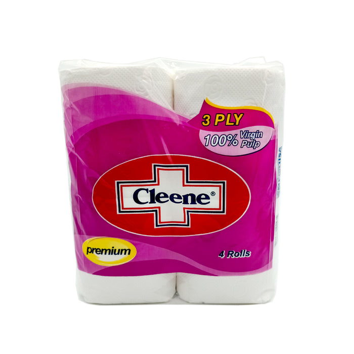Cleene Bathroom Tissue Premium 3ply 4s
