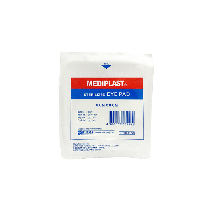 Mediplast Sterilized Eye Pads 6 cm x 8 cm