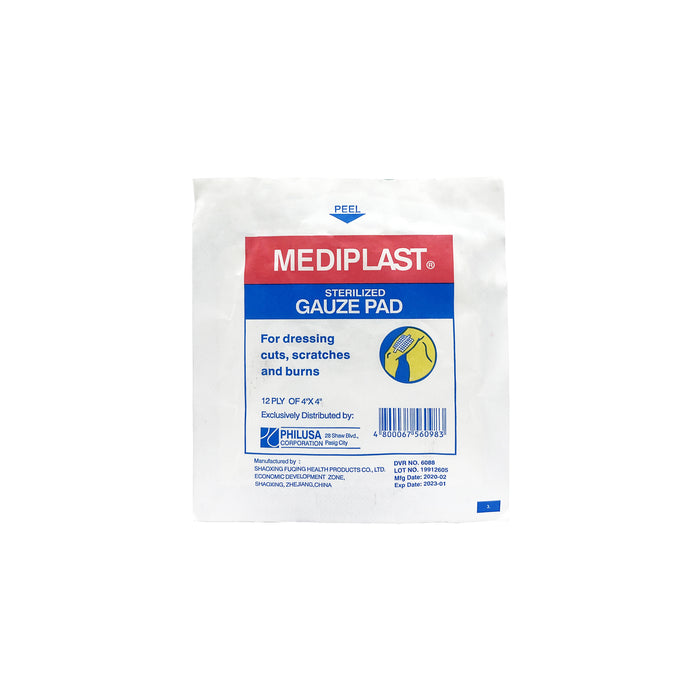Mediplast Gauze Pads 4 in x 4 in
