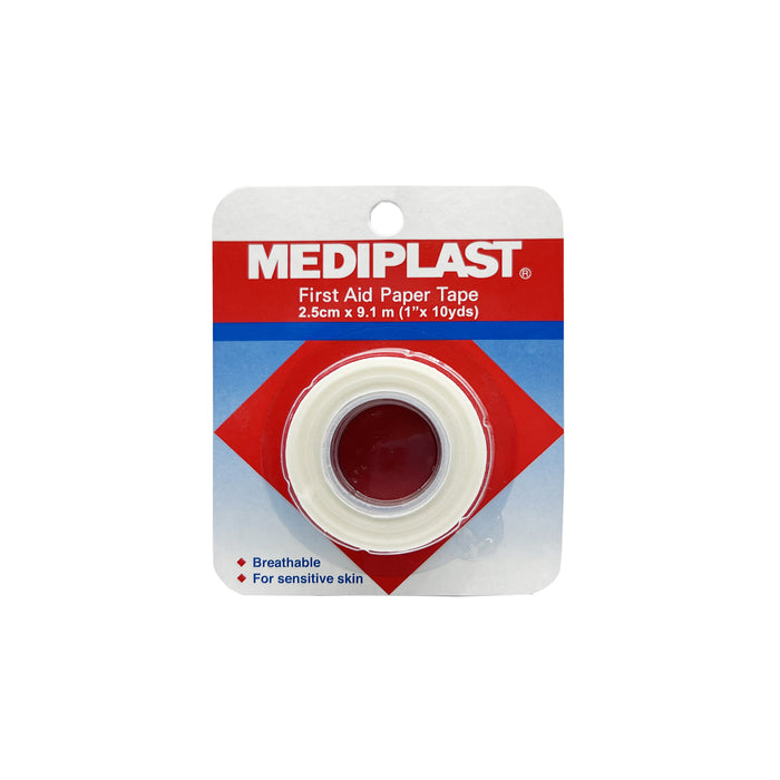 Mediplast First Aid Paper Tape  2.5 cm x 9.1 m