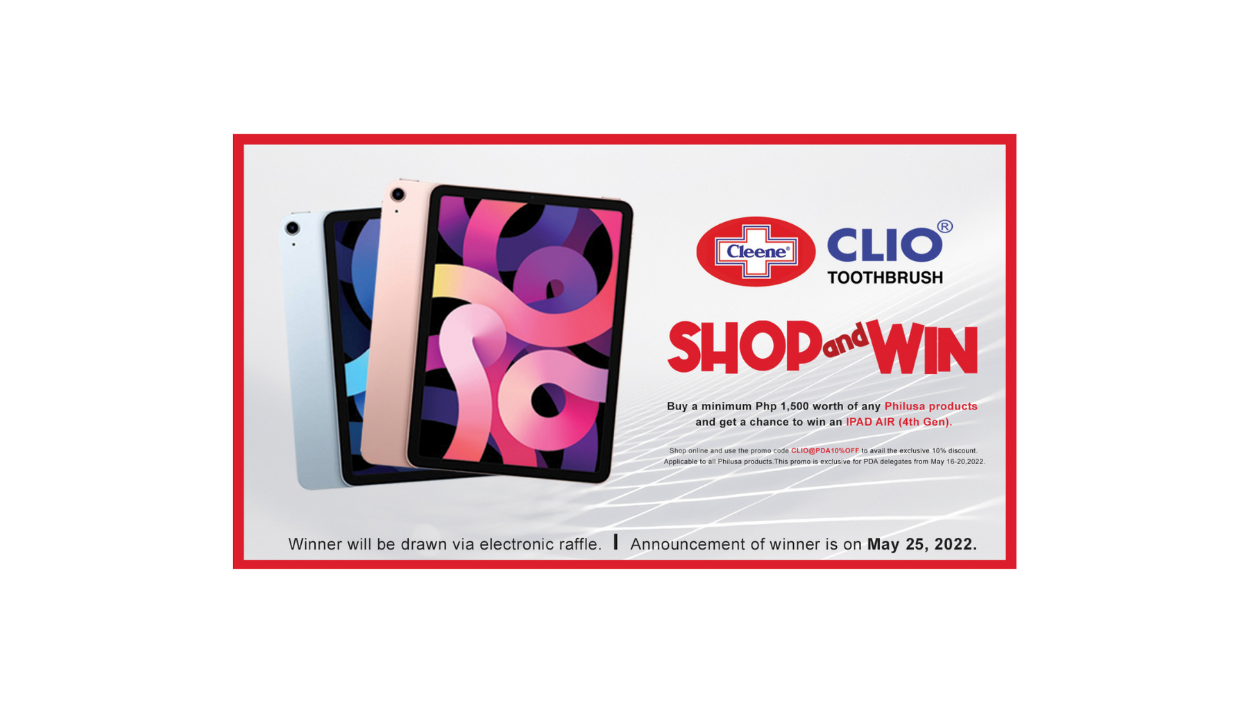 CLIO x PDA "SHOP and WIN" Exclusive promotion
