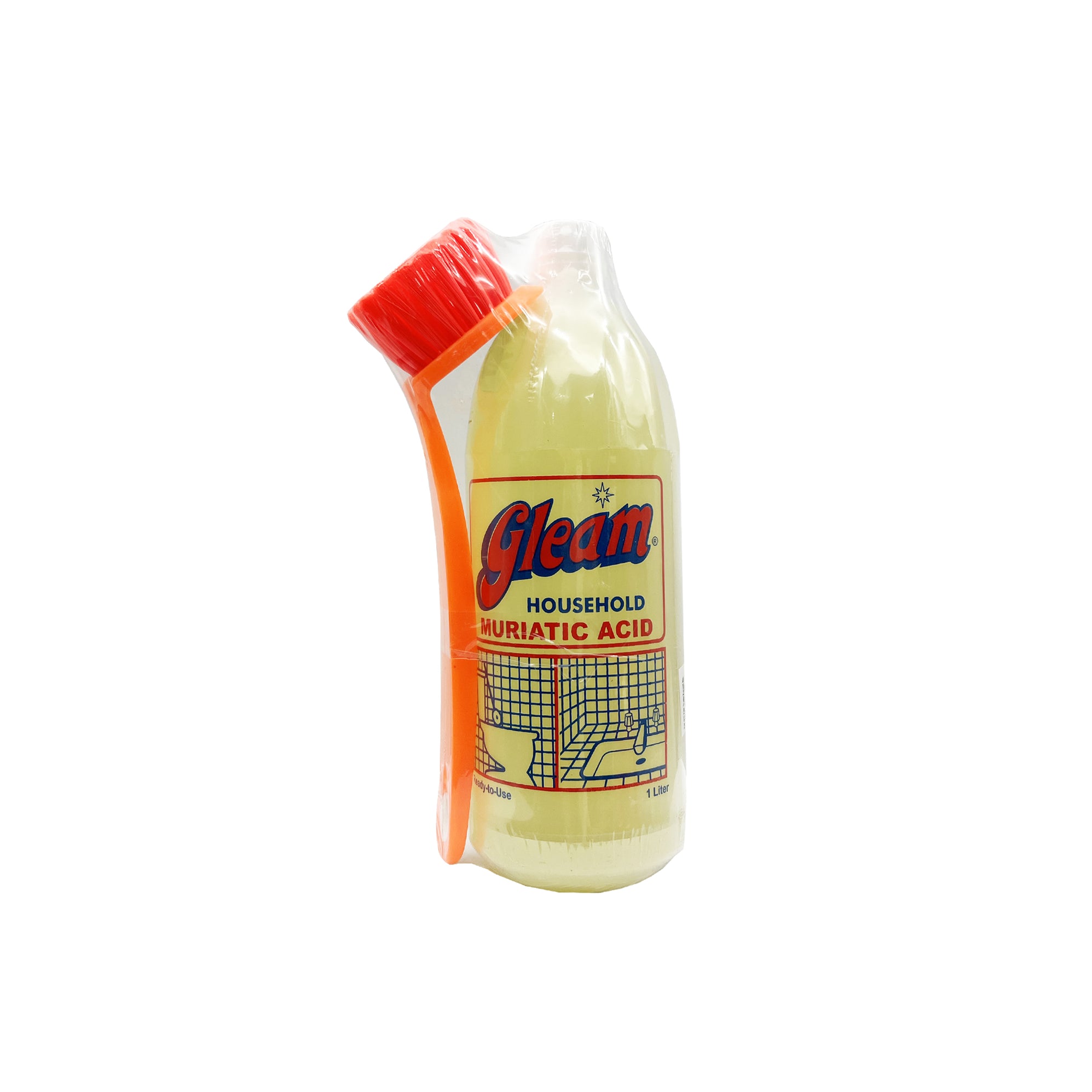 Gleam Muriatic Acid 1L + FREE Tile Brush — PHILUSA Online Store