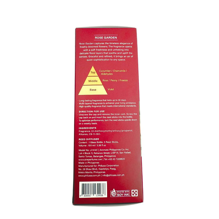 Albatross Luxy Reed Diffuser Rose Garden 100mL