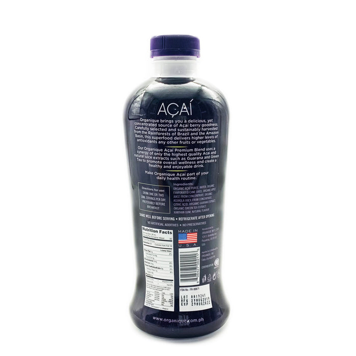 Organique Acai Berry Premium 946mL