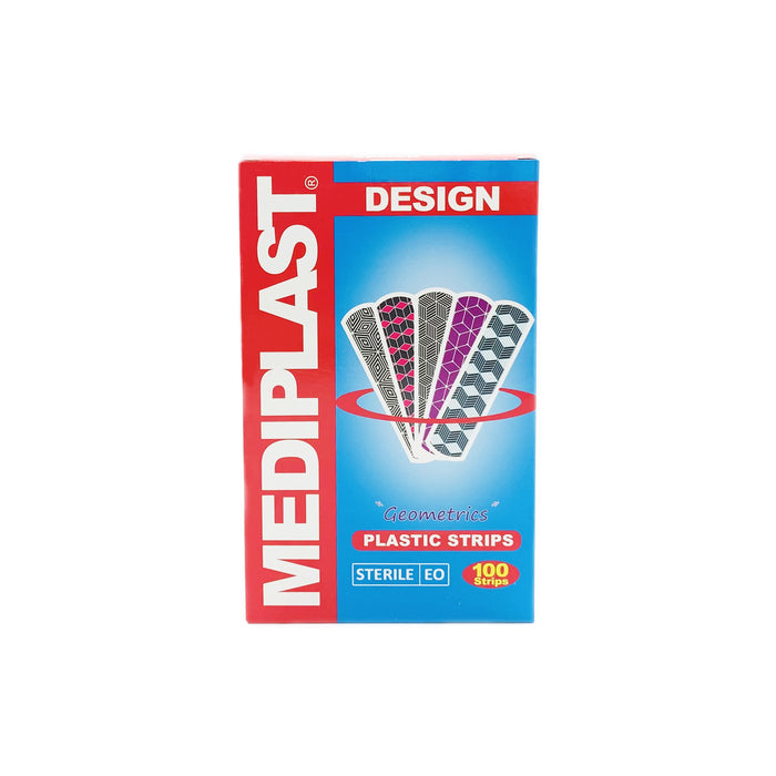 MEDIPLAST Plastic Strips Design Geometric 100s