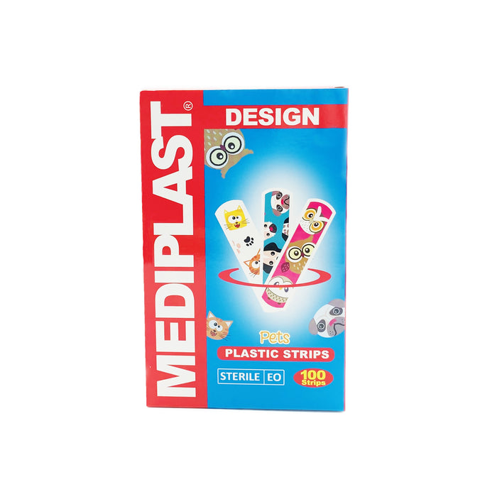 MEDIPLAST Plastic Strips Design Pets 100s