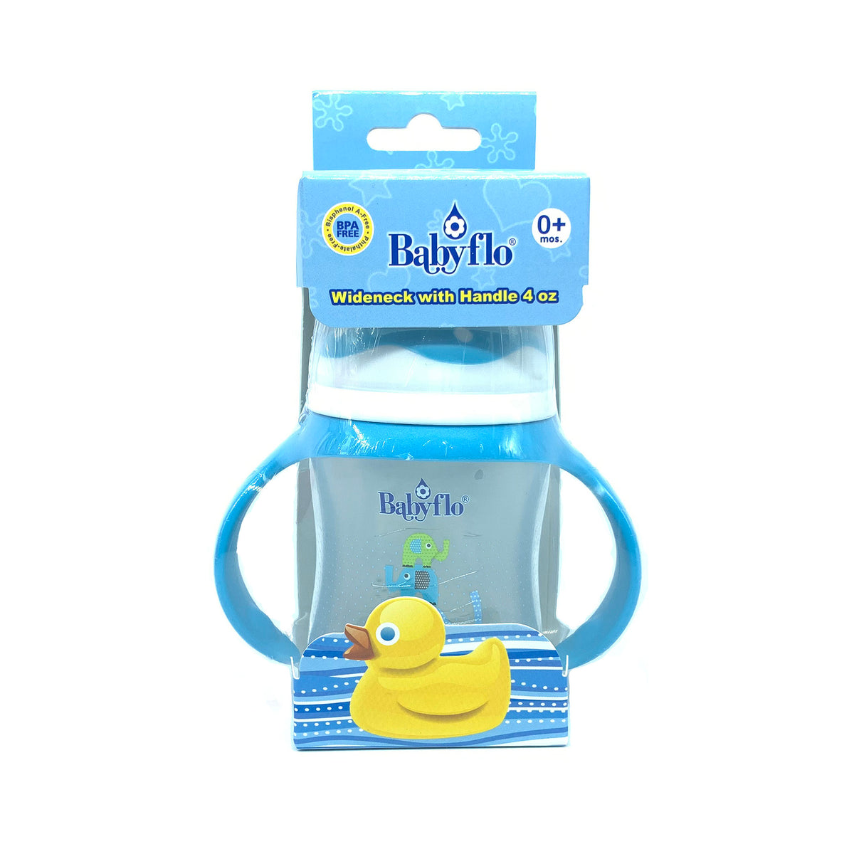 Babyflo Feeding Bottle Wide Neck with Handle 4oz — PHILUSA Online