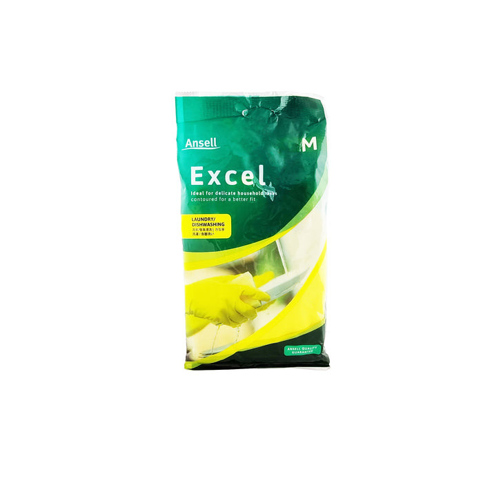Ansell Gloves Excel Yellow  Medium