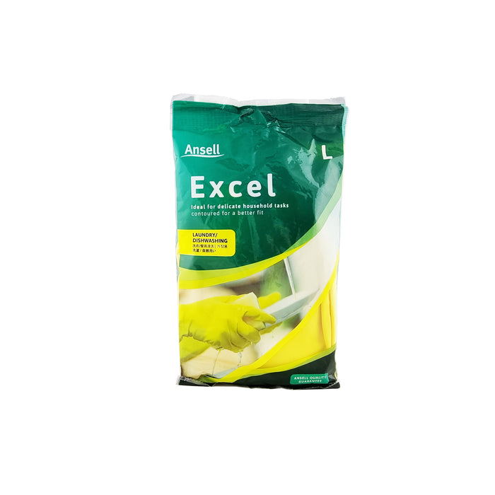 Ansell Gloves Excel Yellow  Large