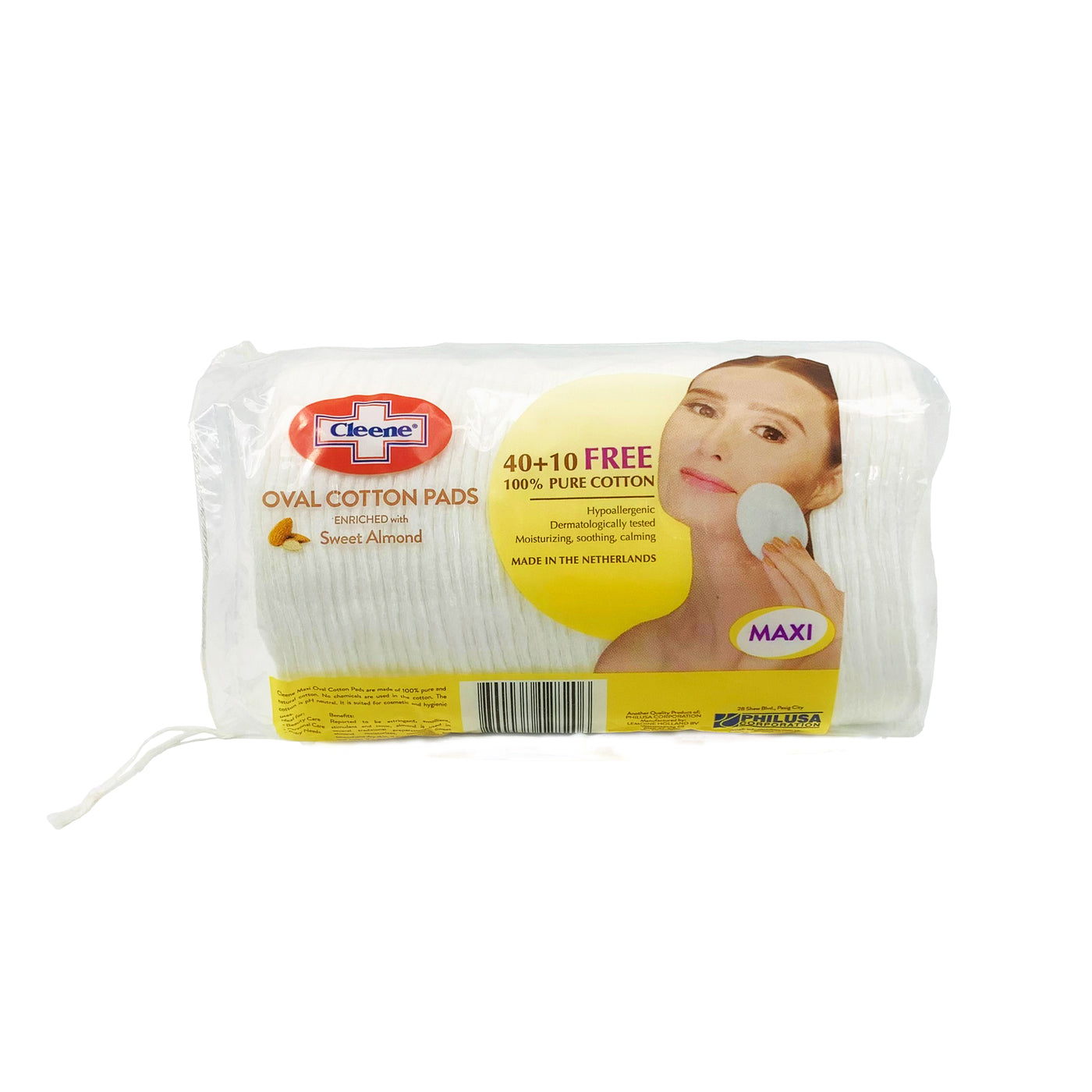Cleene Oval Cotton Pads Sweet Almond 40+10 — PHILUSA Online Store