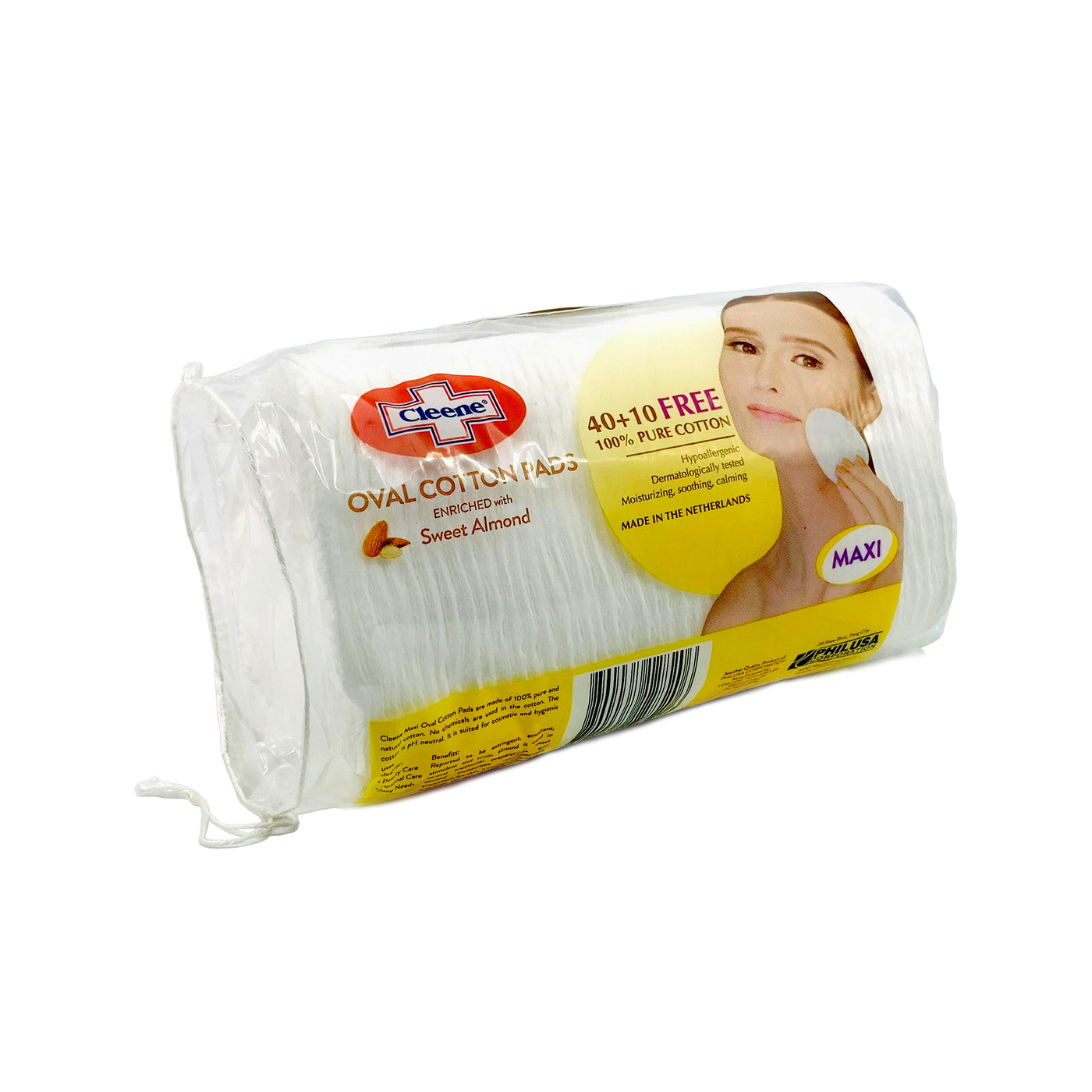 Cleene Oval Cotton Pads Sweet Almond 40+10 — PHILUSA Online Store