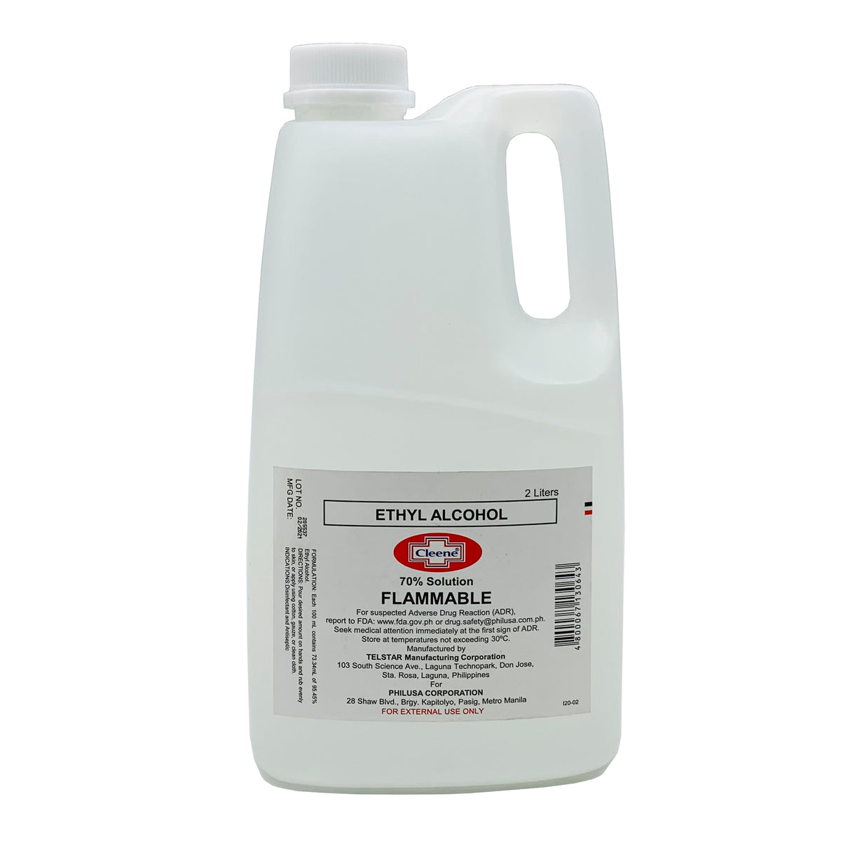 Cleene Ethyl Alcohol 70% Liters — PHILUSA Online Store