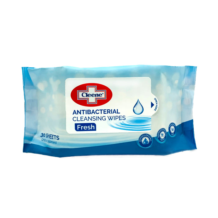 Cleene Anti-Bacterial Wipes Fresh 30s