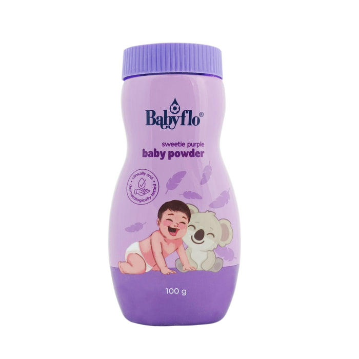 Babyflo Baby Powder Sweetie Purple  100g