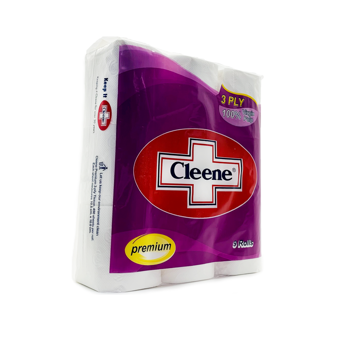 Cleene Bathroom Tissue Premium 3ply 9s