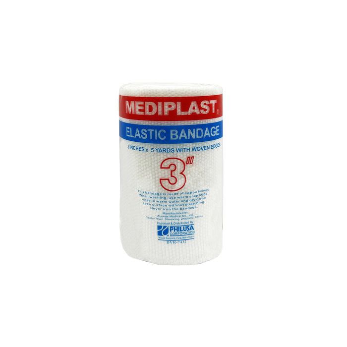 MEDIPLAST Elastic Bandage - White 3 in x 5 yd