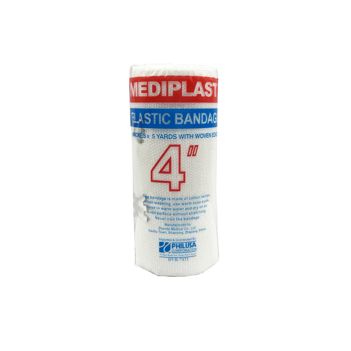 MEDIPLAST Elastic Bandage - White 4 in x 5 yd