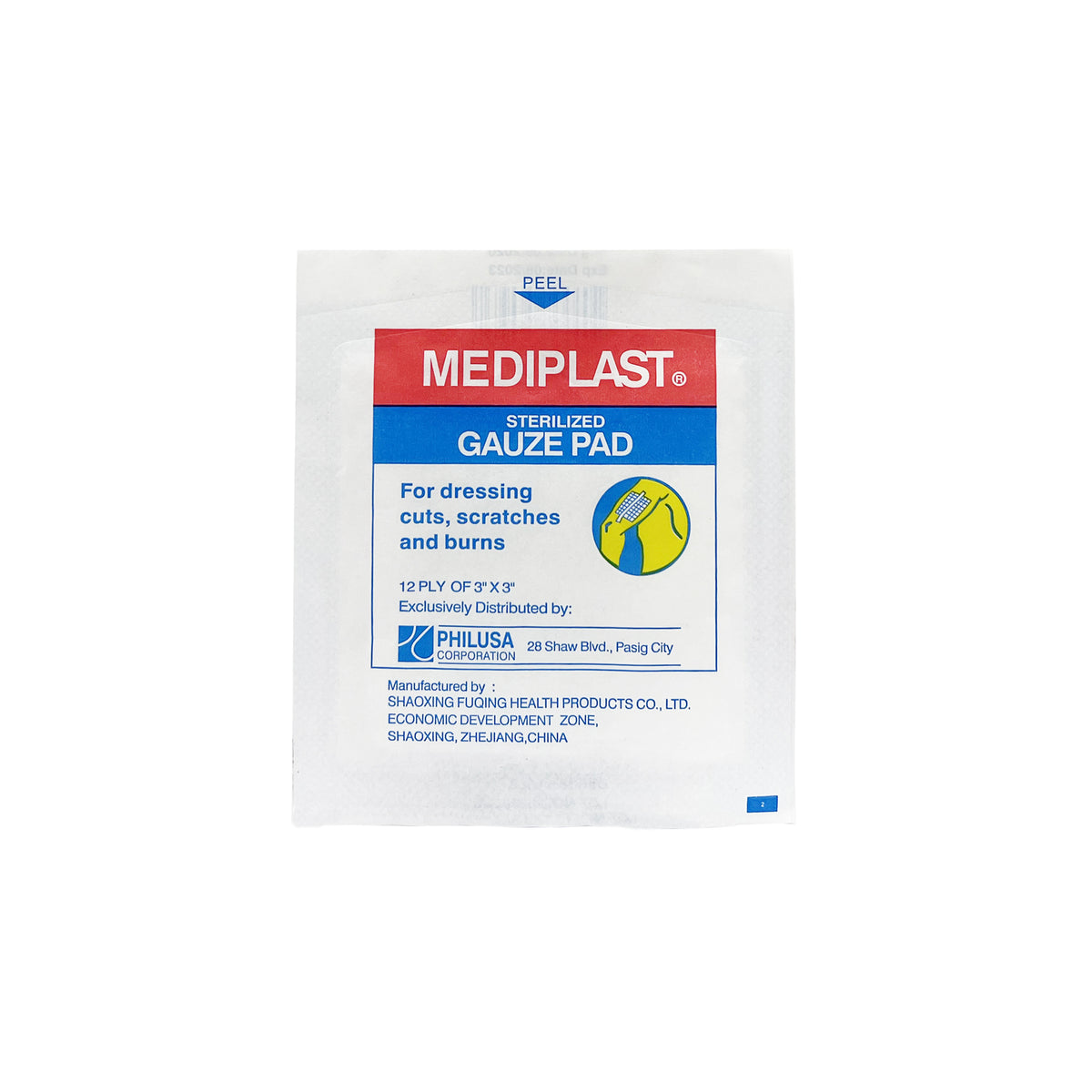 Mediplast Gauze Pads 3 in x 3 in — PHILUSA Online Store