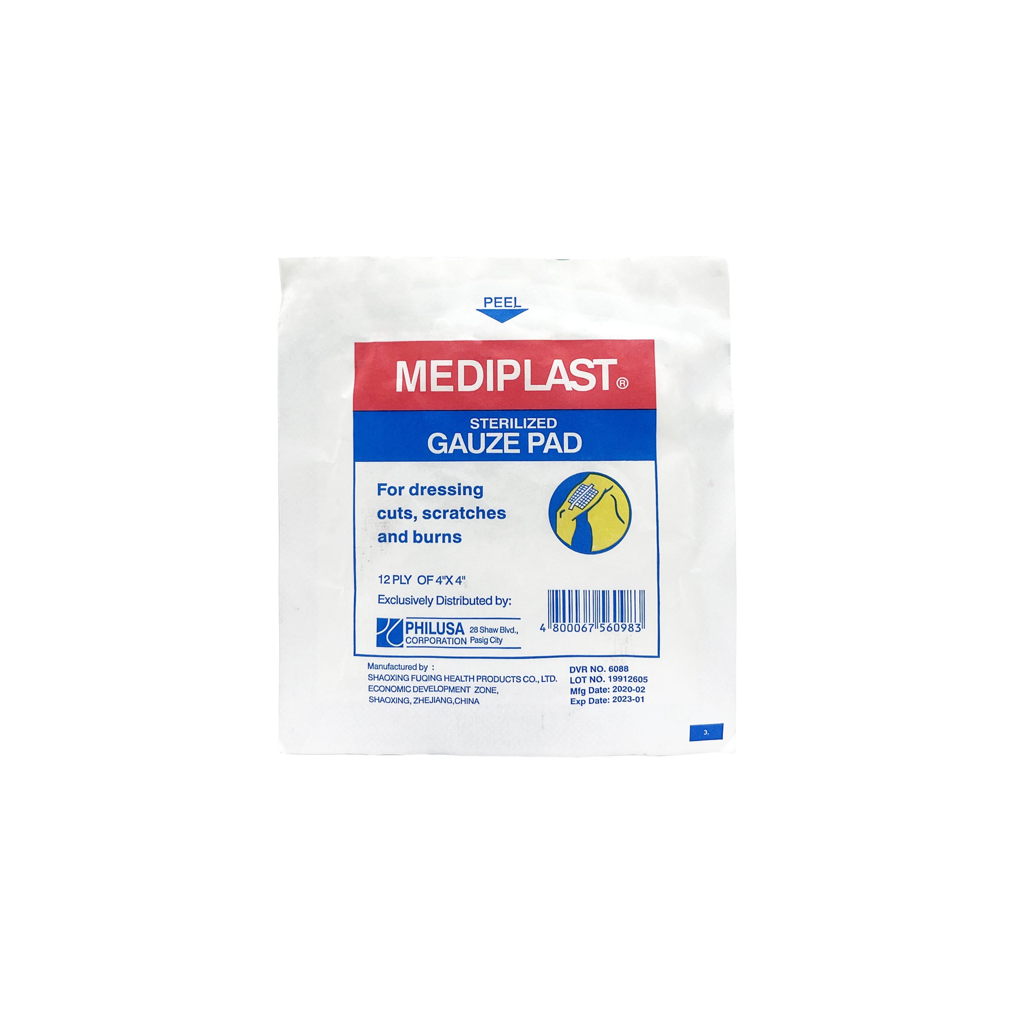Mediplast Gauze Pads 4 in x 4 in — PHILUSA Online Store